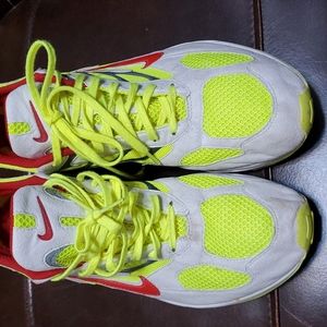 NIKE Air Ghost Racer Red Neon Yellow sz 12.5 Mens